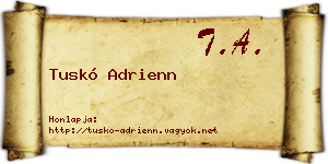 Tuskó Adrienn névjegykártya